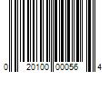 Barcode Image for UPC code 020100000564