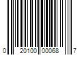 Barcode Image for UPC code 020100000687