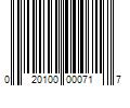 Barcode Image for UPC code 020100000717