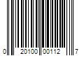 Barcode Image for UPC code 020100001127. Product Name: 