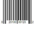 Barcode Image for UPC code 020100001202