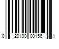 Barcode Image for UPC code 020100001561