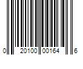 Barcode Image for UPC code 020100001646