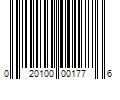 Barcode Image for UPC code 020100001776