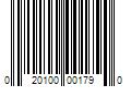 Barcode Image for UPC code 020100001790