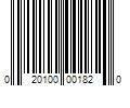 Barcode Image for UPC code 020100001820