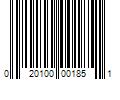 Barcode Image for UPC code 020100001851