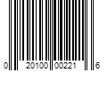 Barcode Image for UPC code 020100002216