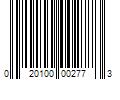 Barcode Image for UPC code 020100002773