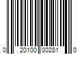 Barcode Image for UPC code 020100002810