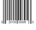 Barcode Image for UPC code 020100003053