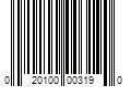 Barcode Image for UPC code 020100003190