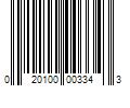 Barcode Image for UPC code 020100003343