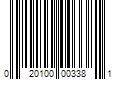 Barcode Image for UPC code 020100003381