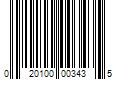 Barcode Image for UPC code 020100003435