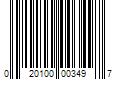 Barcode Image for UPC code 020100003497