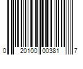 Barcode Image for UPC code 020100003817