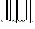 Barcode Image for UPC code 020100003893