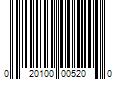 Barcode Image for UPC code 020100005200