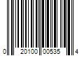 Barcode Image for UPC code 020100005354