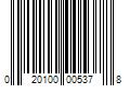 Barcode Image for UPC code 020100005378