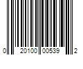 Barcode Image for UPC code 020100005392