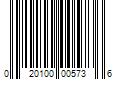 Barcode Image for UPC code 020100005736