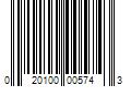 Barcode Image for UPC code 020100005743