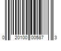 Barcode Image for UPC code 020100005873