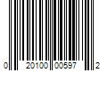 Barcode Image for UPC code 020100005972