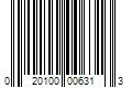 Barcode Image for UPC code 020100006313