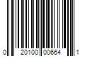 Barcode Image for UPC code 020100006641