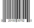 Barcode Image for UPC code 020100007020