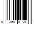 Barcode Image for UPC code 020100007297