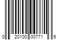 Barcode Image for UPC code 020100007716