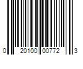 Barcode Image for UPC code 020100007723