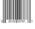 Barcode Image for UPC code 020100007877