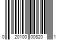 Barcode Image for UPC code 020100008201