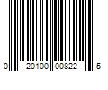 Barcode Image for UPC code 020100008225