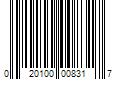 Barcode Image for UPC code 020100008317