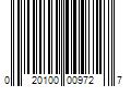 Barcode Image for UPC code 020100009727