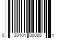 Barcode Image for UPC code 020101000051