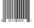 Barcode Image for UPC code 020110000011