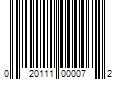 Barcode Image for UPC code 020111000072