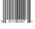 Barcode Image for UPC code 020112000071