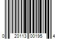 Barcode Image for UPC code 020113001954