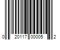 Barcode Image for UPC code 020117000052