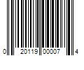 Barcode Image for UPC code 020119000074