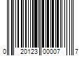 Barcode Image for UPC code 020123000077