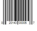 Barcode Image for UPC code 020143000057